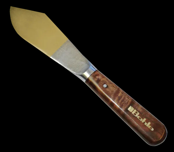 Putty knife, clipt point, flexible